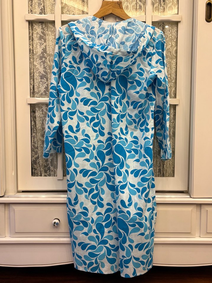 Bohem Uzun Renkli Düğmeli Tunik - Görsel 3