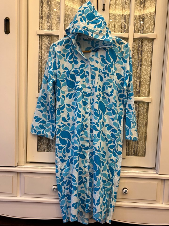 Bohem Uzun Renkli Düğmeli Tunik - Görsel 4