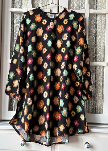 Bohem Renkli Tunik - Görsel 6