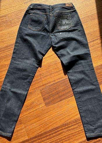 Guess Kadın Lacivert Denim Pantolon - Görsel 6