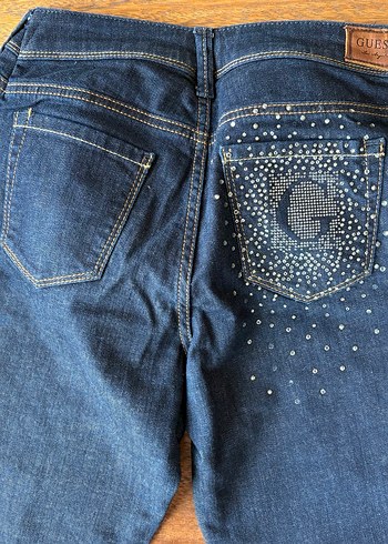 Guess Kadın Lacivert Denim Pantolon - Görsel 11