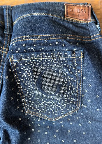 Guess Kadın Lacivert Denim Pantolon - Görsel 12