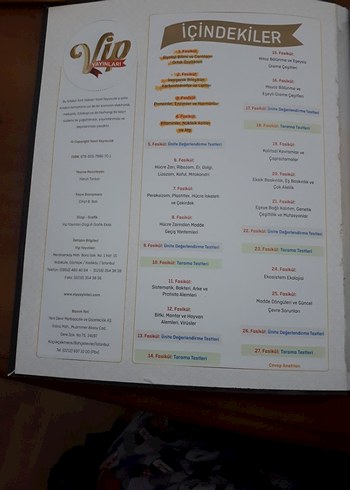 VIP yayınları TYT Biyoloji Eğitim Fasikülü - Görsel 2