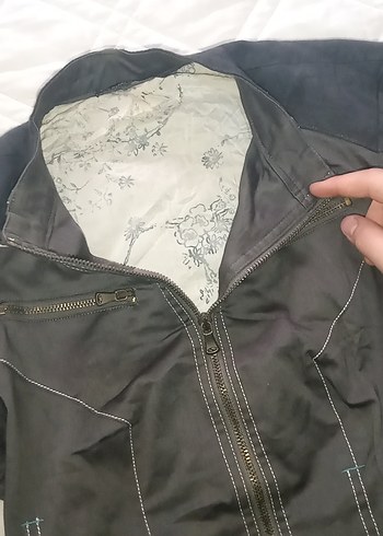 Vintage Kadın Biker Ceket - Görsel 5