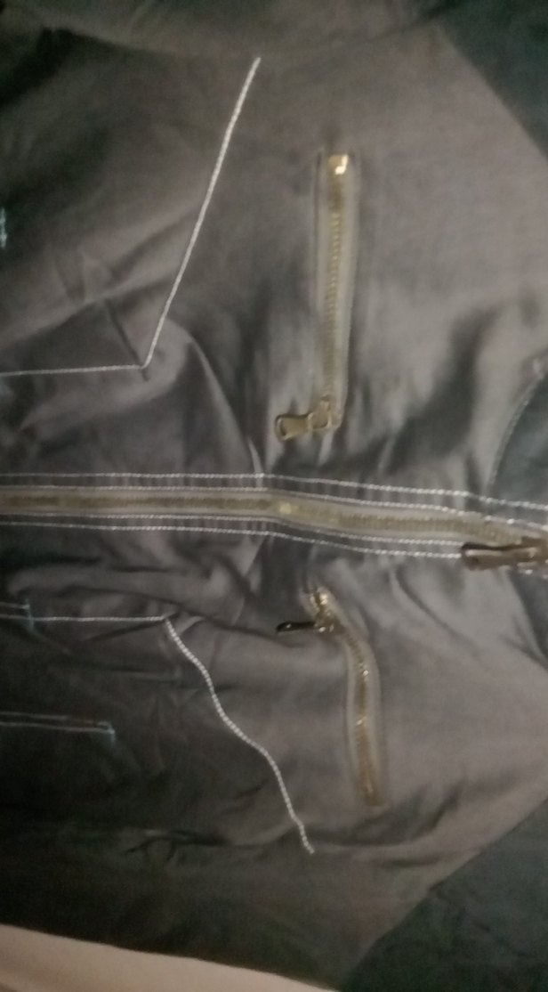 Vintage Kadın Biker Ceket - Görsel 3