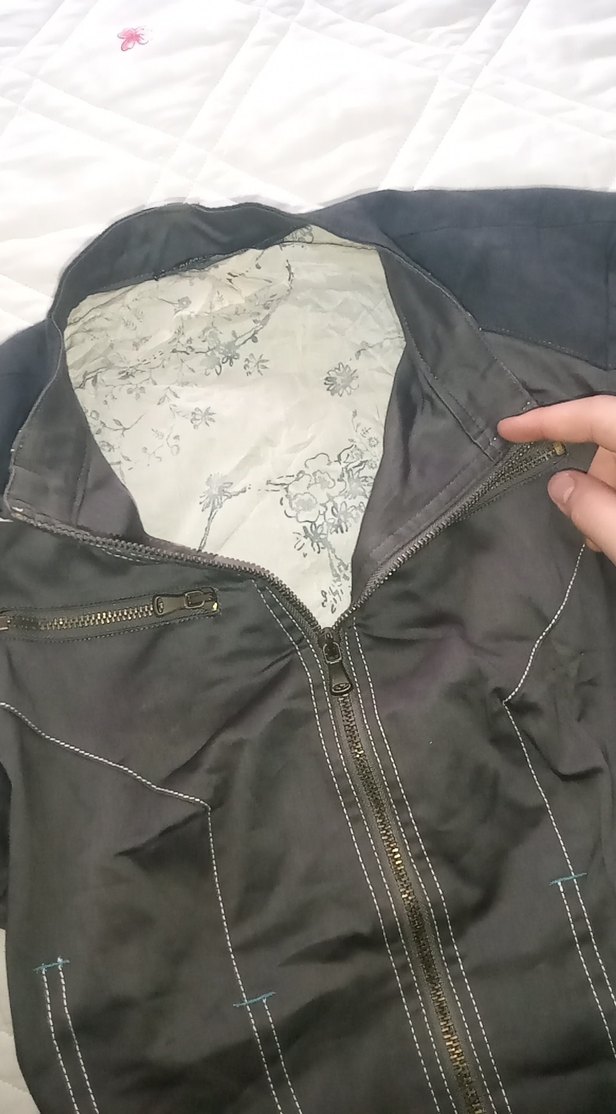 Vintage Kadın Biker Ceket - Görsel 5