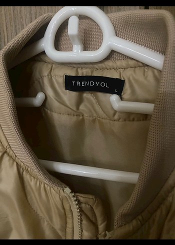 Bej Kadın Fermuarlı Uzun Kollu Ceket - Görsel 2