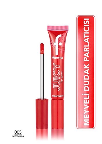 Flormar Juicy Karpuz Aromalı Kırmızı Dudak Parlatıcısı - Görsel 3