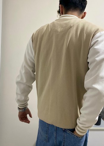 Bej Düğmeli Uzun Kollu Erkek Ceket - Görsel 2