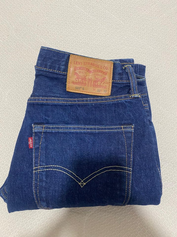 Levi's 501S Erkek Mavi Denim Jean - Görsel 4