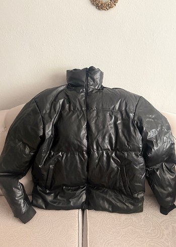 Erkek Regular Fit Deri Şişme Mont - Görsel 2