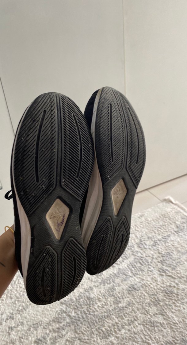 Siyah Gri Bağcıklı Spor Sneakers - Görsel 4