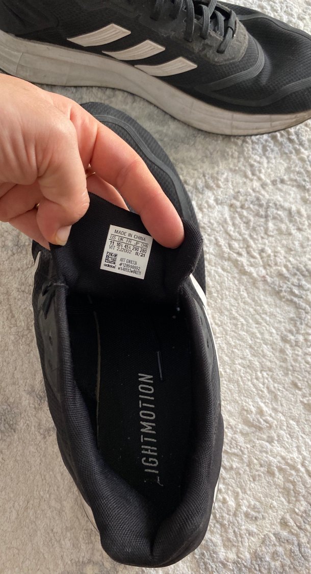 Siyah Gri Bağcıklı Spor Sneakers - Görsel 3