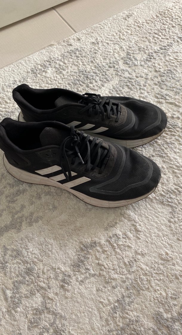 Siyah Gri Bağcıklı Spor Sneakers - Görsel 2