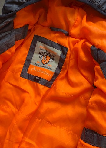 Erkek Çocuk Gri Kapüşonlu Fermuarlı Mont - Görsel 2