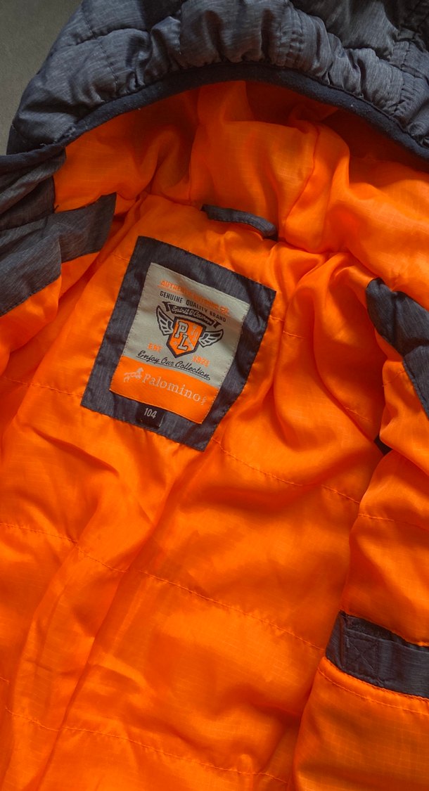 Erkek Çocuk Gri Kapüşonlu Fermuarlı Mont - Görsel 2