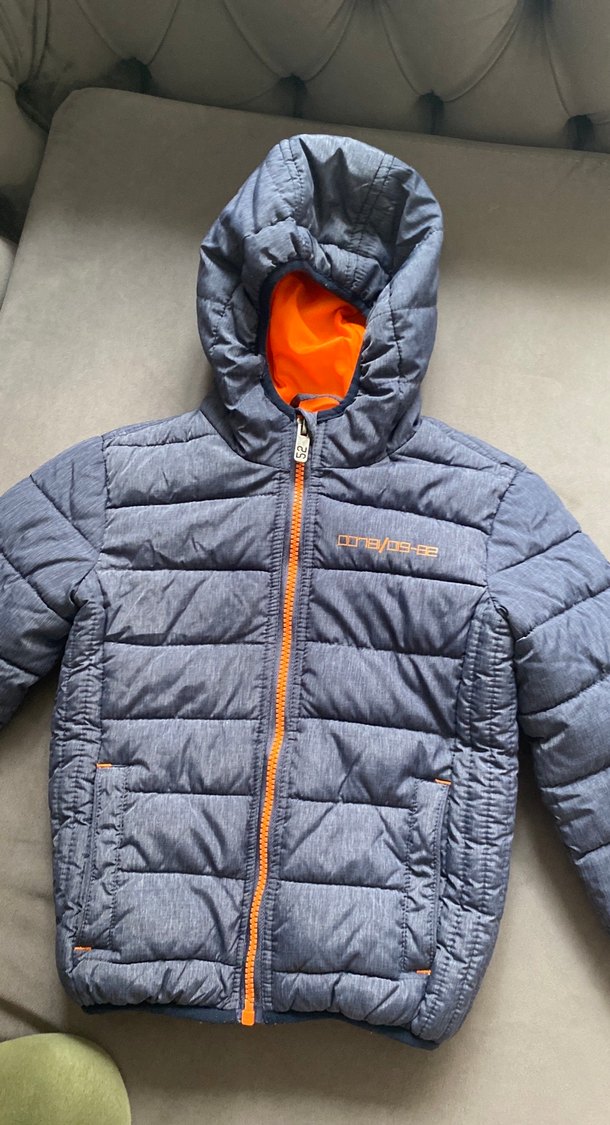 Erkek Çocuk Gri Kapüşonlu Fermuarlı Mont - Görsel 4