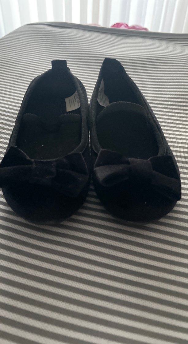 Kız Çocuk Siyah Fiyonk Detaylı Babet - Görsel 2