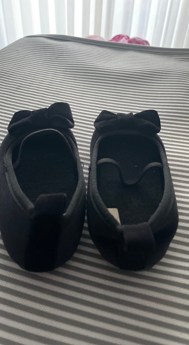 Kız Çocuk Siyah Fiyonk Detaylı Babet - Görsel 3