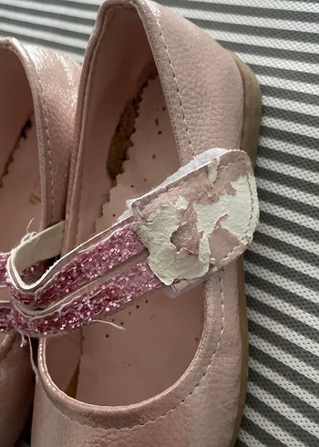 Kız Çocuk Pembe Tokalı Babet Ayakkabı - Görsel 2