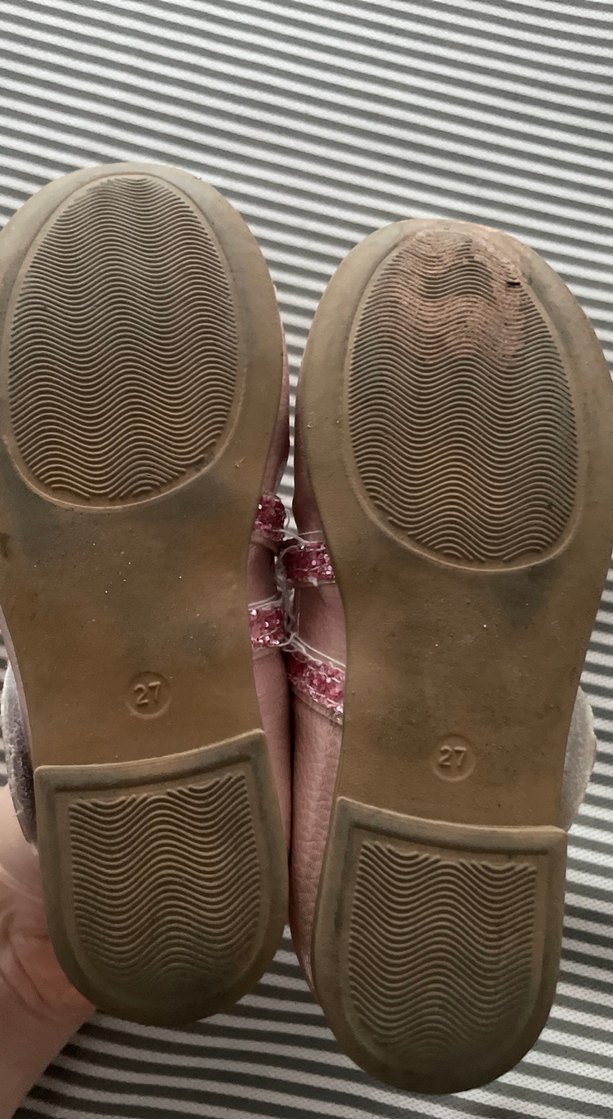 Kız Çocuk Pembe Tokalı Babet Ayakkabı - Görsel 4