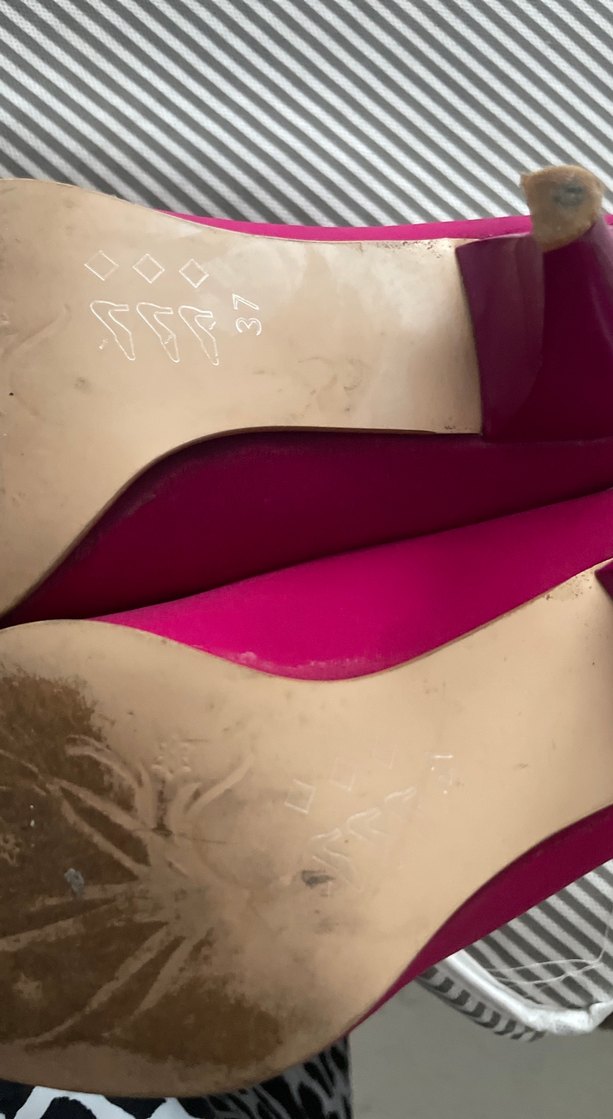 Pembe Parlak Stiletto Topuklu Kadın Ayakkabı - Görsel 3