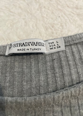 Gri Uzun Kollu Triko Kadın Kazak - Görsel 2