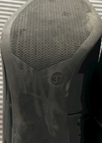 Siyah Yılan Desenli Tokalı Stiletto - Görsel 4