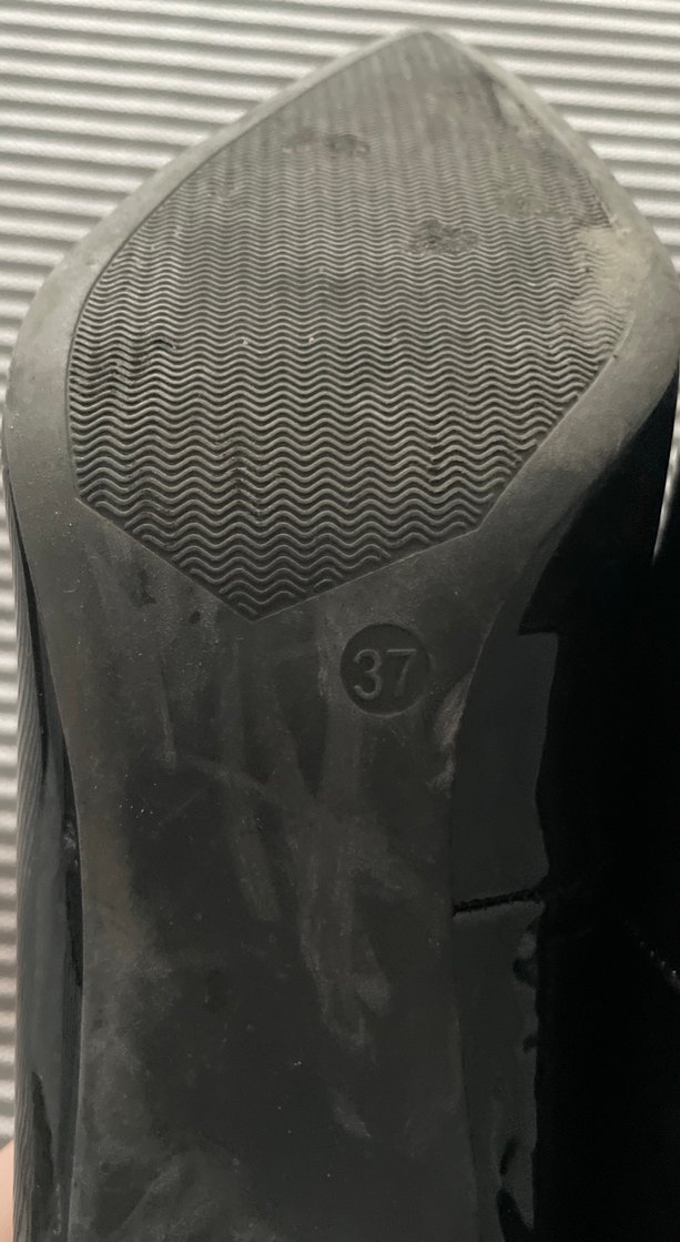 Siyah Yılan Desenli Tokalı Stiletto - Görsel 4