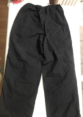 Kadın Siyah Rahat Kesim Kumaş Pantolon - Görsel 2