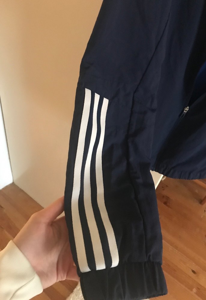 Erkek  Lacivert Yüksek Yakalı Fermuarlı Ceket - Görsel 3