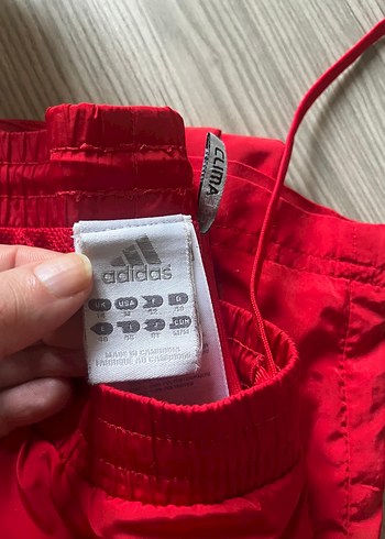 Kızlar için Kırmızı Fermuarlı Dar Kesim Eşofman - Görsel 5