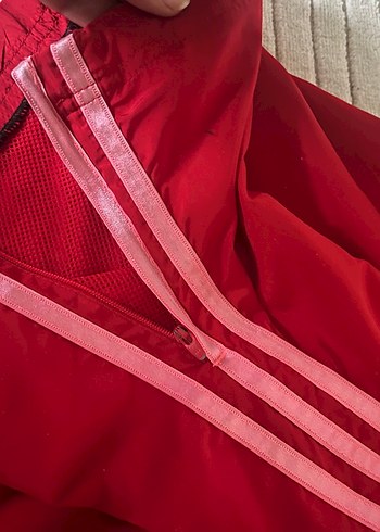 Kızlar için Kırmızı Fermuarlı Dar Kesim Eşofman - Görsel 2