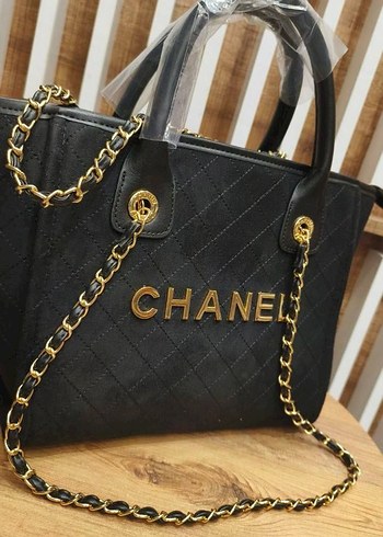 Zincir Detaylı Siyah Deri Chanel Çanta - Görsel 3
