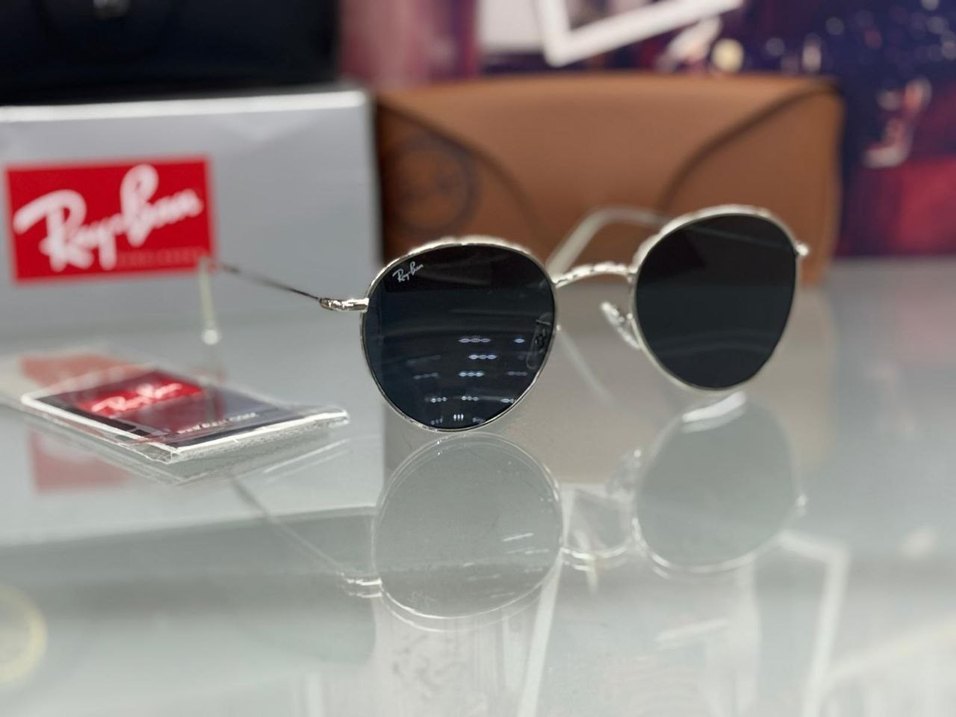 Bej Transparan Ray-Ban Kadın Güneş Gözlüğü - Görsel 5
