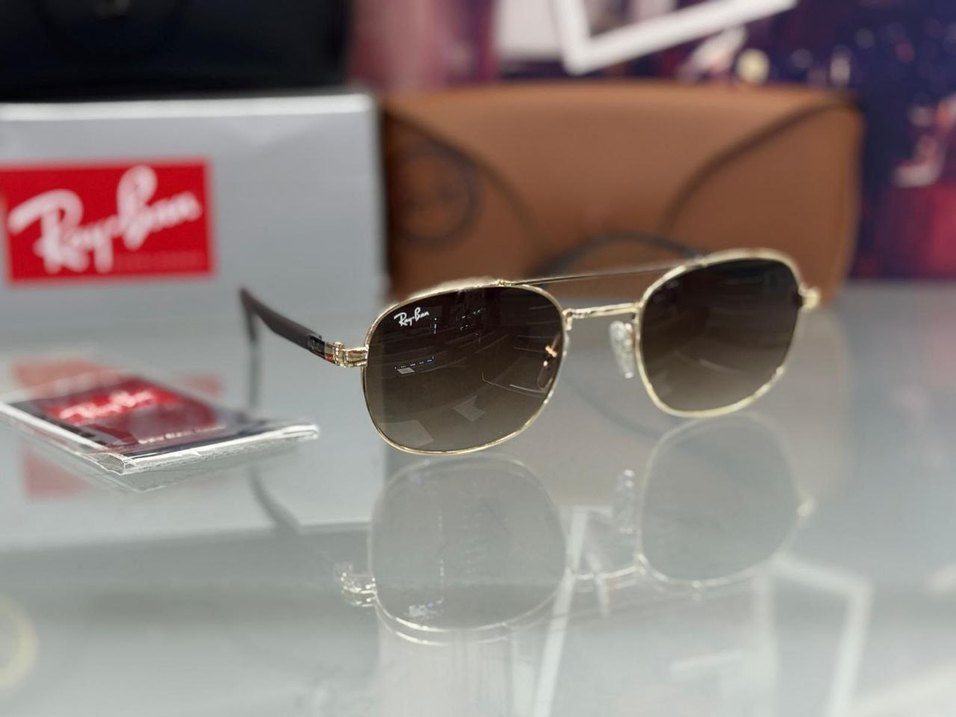 Bej Transparan Ray-Ban Kadın Güneş Gözlüğü - Görsel 4