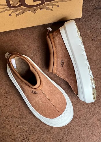 UGG Kahverengi Platform Tabanlı Kadın Spor Ayakkabı - Görsel 3