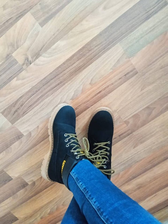 Siyah Caterpillar Erkek Günlük Bot - Görsel 3