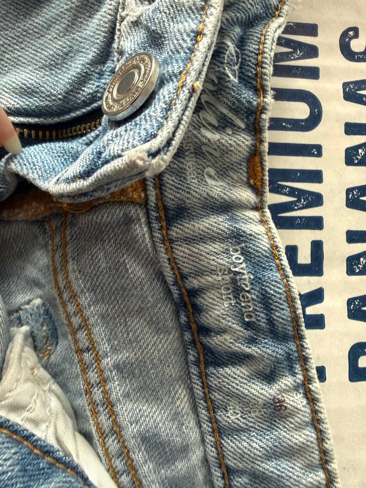 Kadın Açık Mavi Mini Denim Şort - Görsel 3