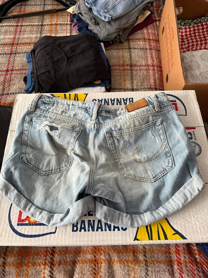 Kadın Açık Mavi Mini Denim Şort - Görsel 2