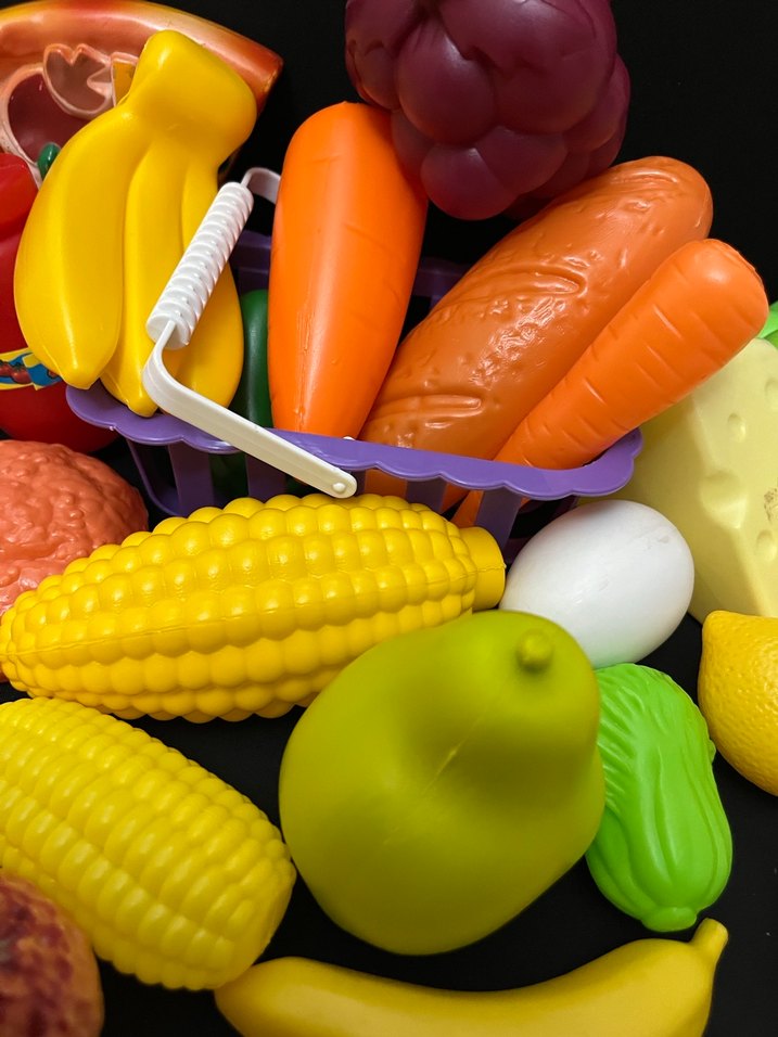 Renkli Eğitici Oyuncak Gıda Seti - Görsel 3