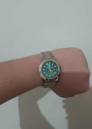 Yeşil Klasik Erkek Saat - Görsel 4