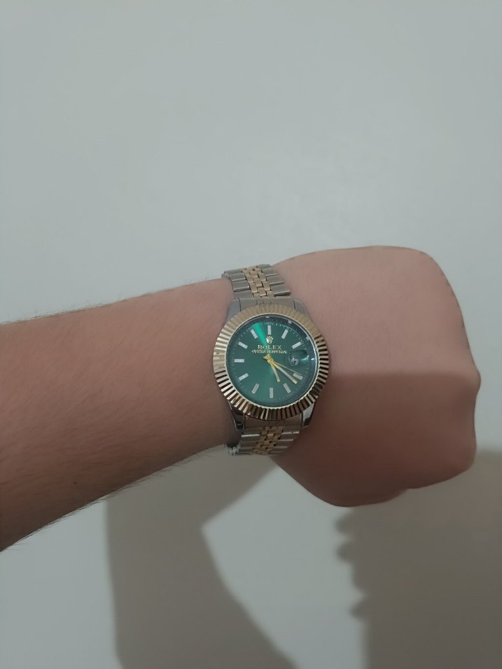 Yeşil Klasik Erkek Saat - Görsel 4