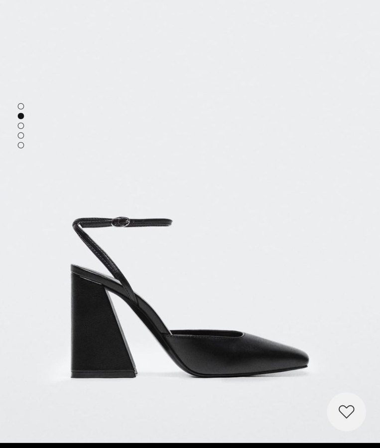 siyah topuklu ayakkabı - Görsel 2