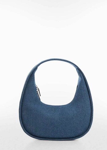 Fermuarlı Mavi Kot Kadın Çanta - Görsel 2