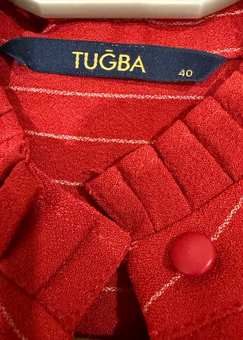 Kiremit rengi Tuğba marka elbise - Görsel 3