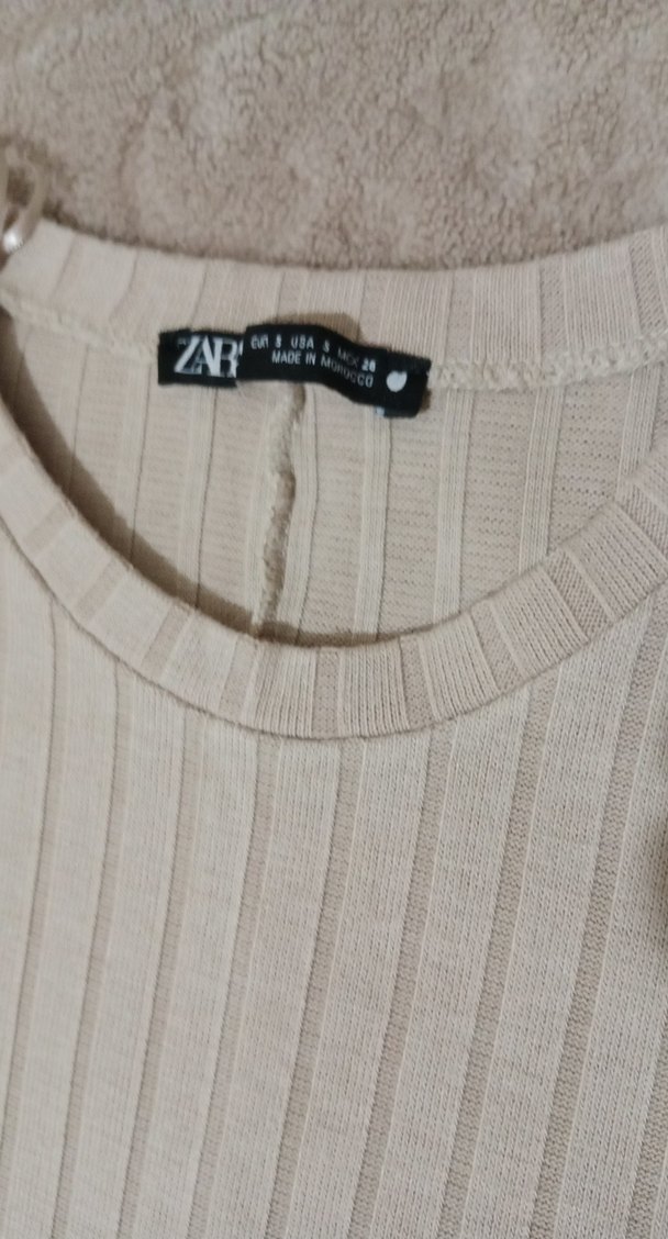 Zara Gri Kadın Uzun Pilili Elbise - Görsel 5