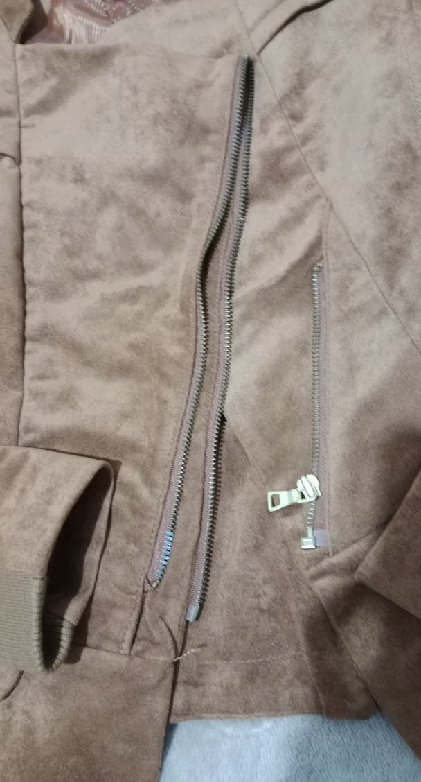 Bej Süet Kadın Ceket - Görsel 3