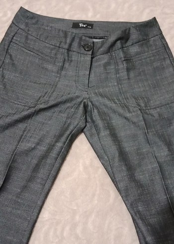 Titra Gri Kadın Kumaş Pantolon - Görsel 3