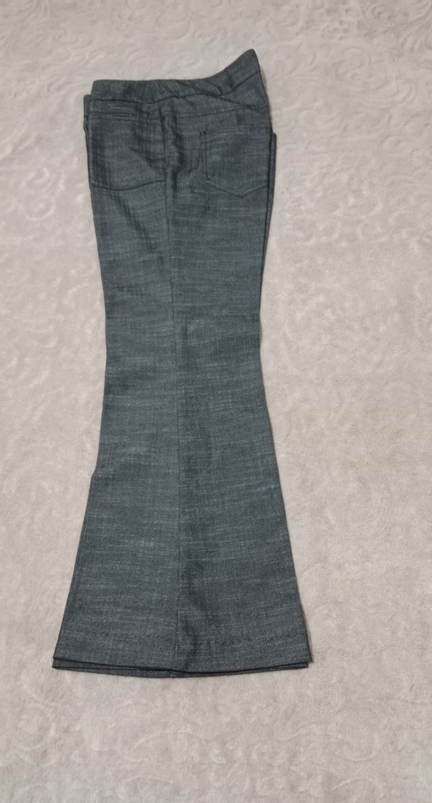 Titra Gri Kadın Kumaş Pantolon - Görsel 2